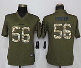 Women Nike San Francisco 49ers #56 Foster Green Salute To Service Limited Jersey,baseball caps,new era cap wholesale,wholesale hats